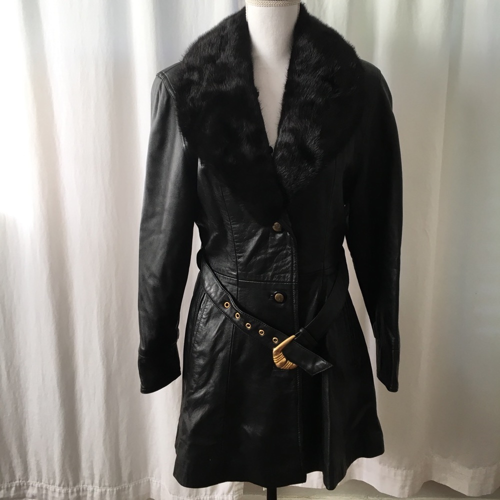 Leather Mink Jacket